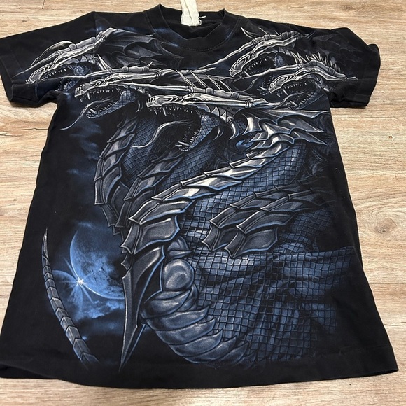 Dragon Vintage Shirt Grunge AOP - Picture 2 of 2